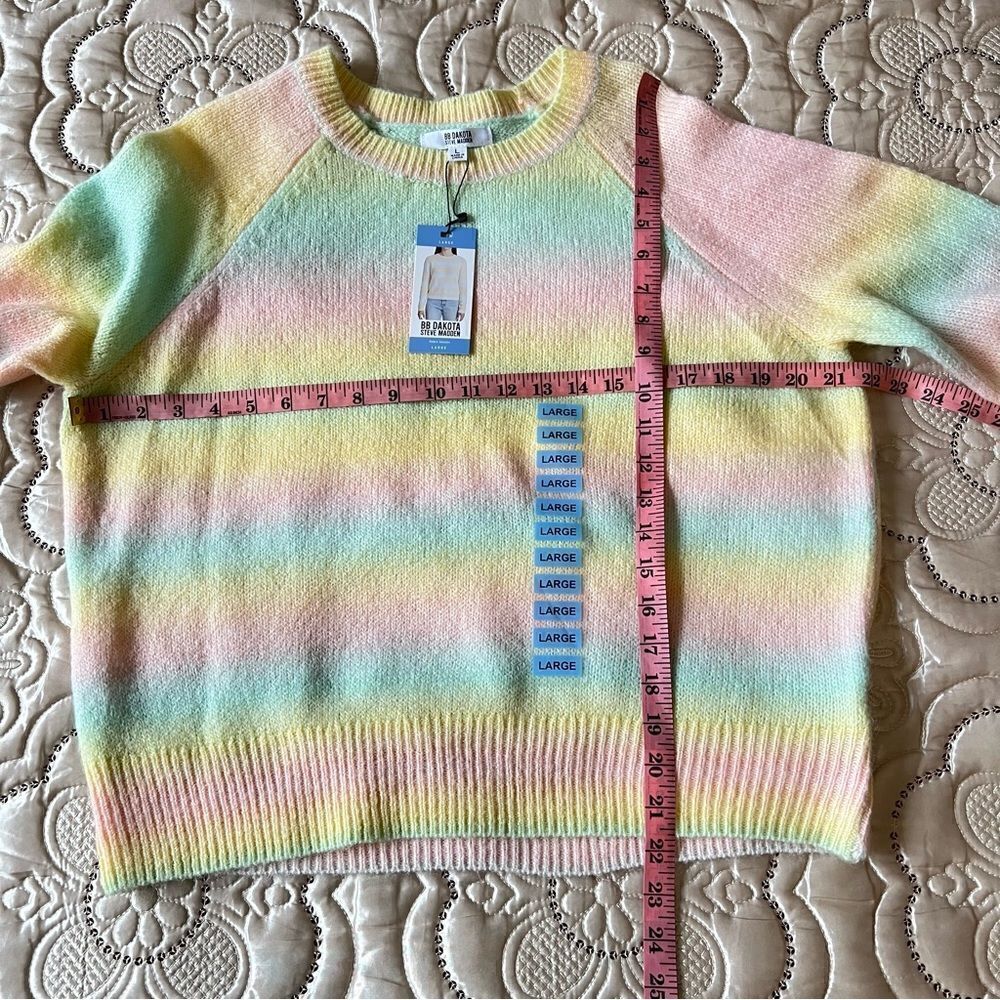 BB Dakota by Steve Madden Wool Blend Ombre Sweater NEW Size Large - Picture 7 of 7